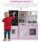 Best Choice Products Pretend Play Kitchen Wooden Toy Set for Kids w/ Telephone, Utensils, Oven, Microwave